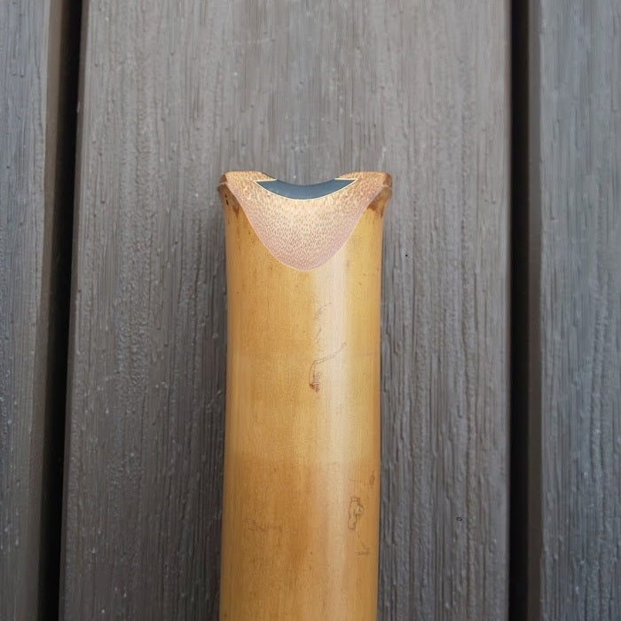Gyokusui Shakuhachi Tozan 1.6 Jiari utaguchi Inlay Bordered with 24K Gold