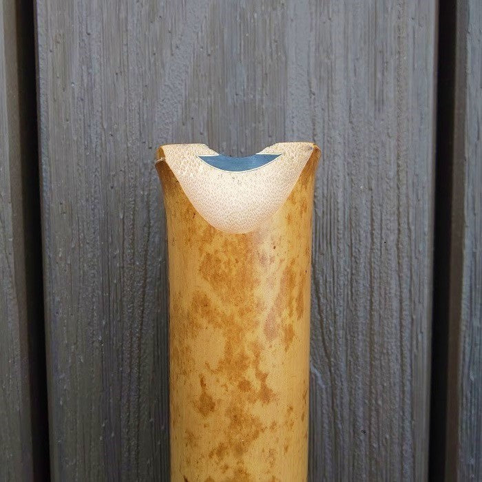 Gyokusui Shakuhachi Tozan 1.7 Jiari Utaguchi Inlay Bordered with 24K Gold