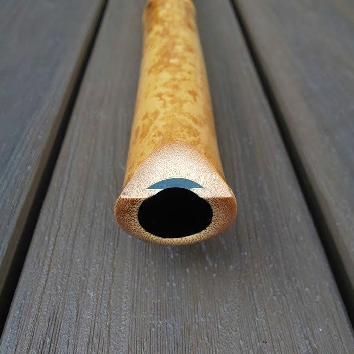Gyokusui Shakuhachi Tozan 1.7 Jiari Utaguchi Inlay Bordered with 24K Gold